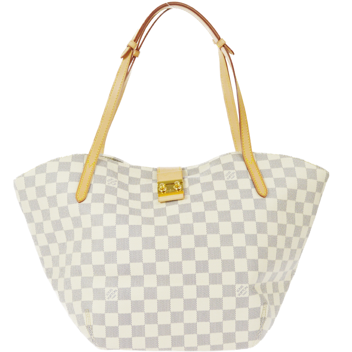 ルイ・ヴィトン ダミエ アズール サリナPM ホワイト ショルダーバッグ