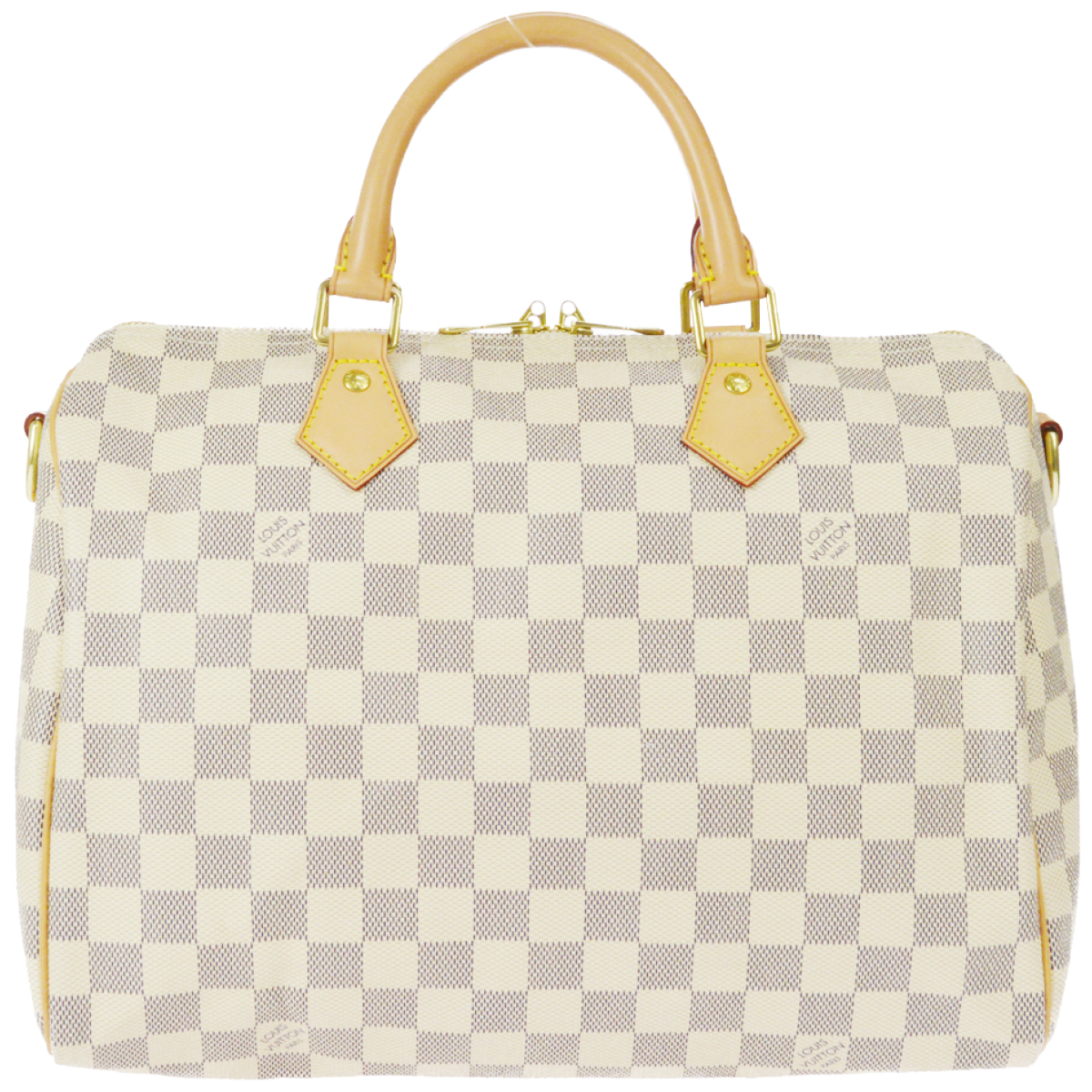 ルイ・ヴィトン ダミエ アズール スピーディ30 ホワイト ハンドバッグ