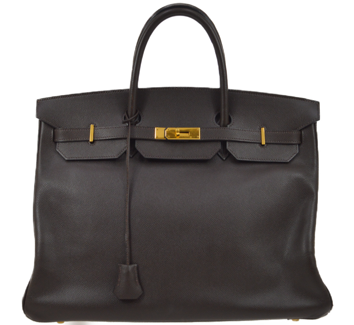 エルメス バーキン40 クシュベル ショコラ ハンドバッグ