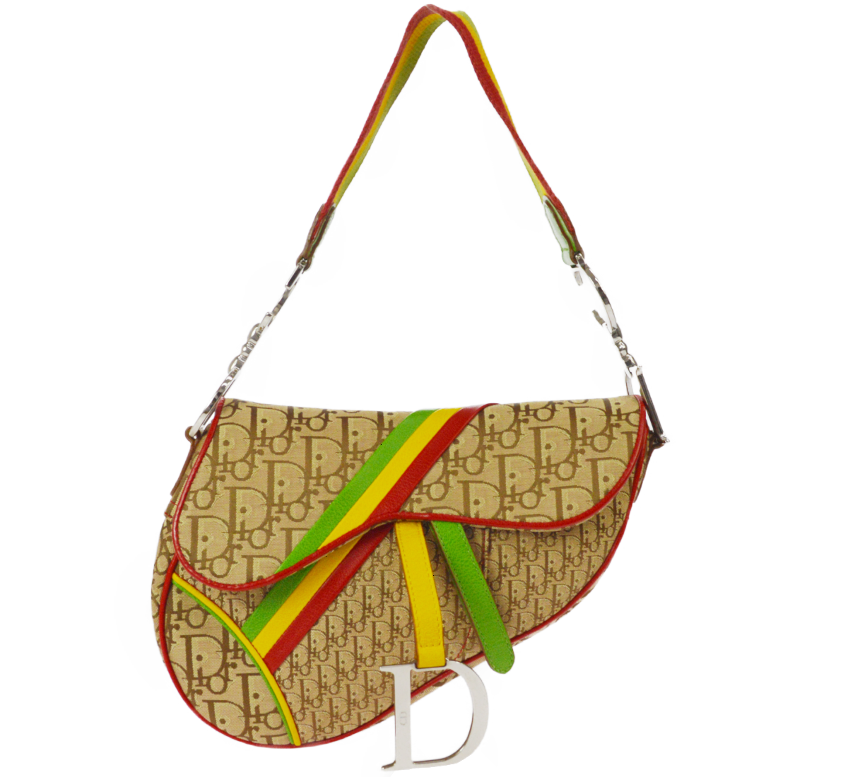 ディオール サドルバッグ ラスタカラー ハンドバッグ