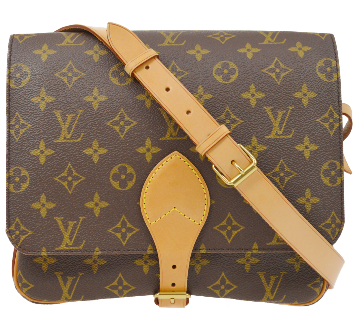 ルイ・ヴィトン モノグラム カルトシエールGM ブラウン ショルダーバッグ