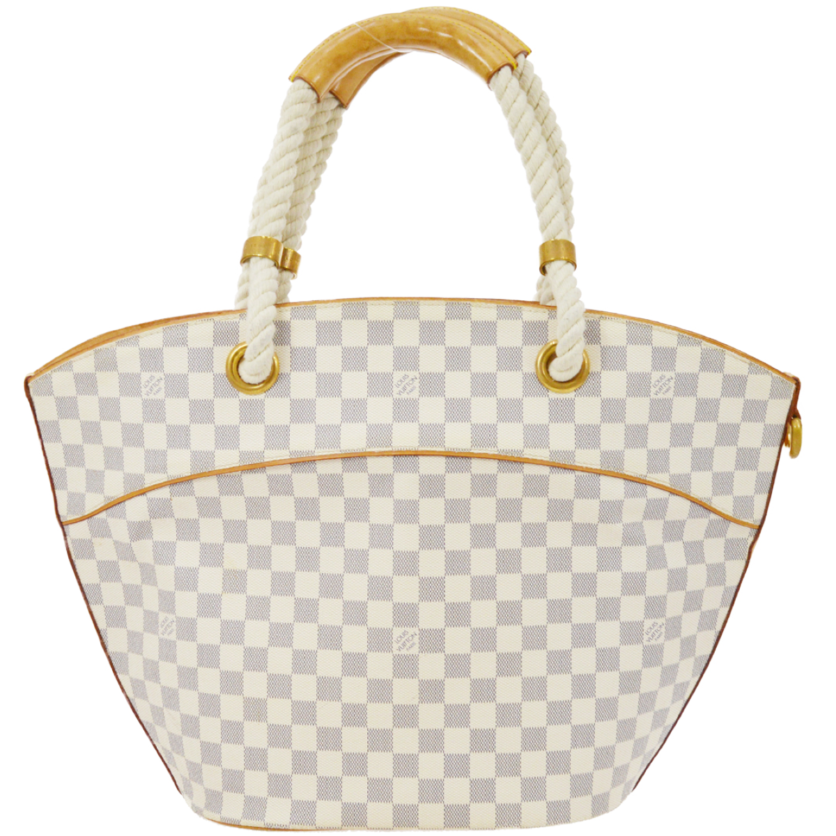 ルイ・ヴィトン ダミエ アズール ポンブロンPM  ホワイト ハンドバッグ