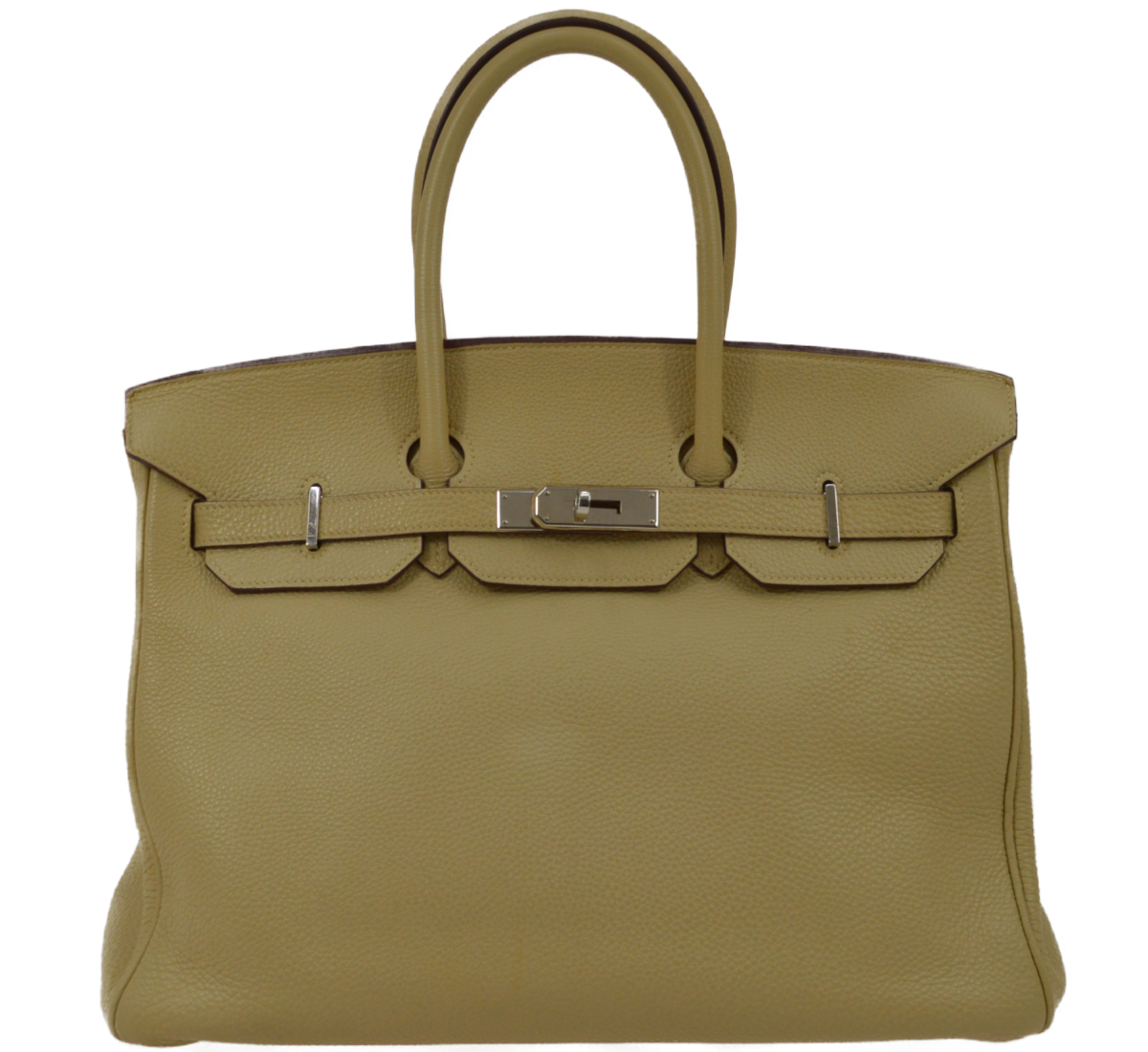 エルメス バーキン35 トゴ オリーブグリーン ハンドバッグ