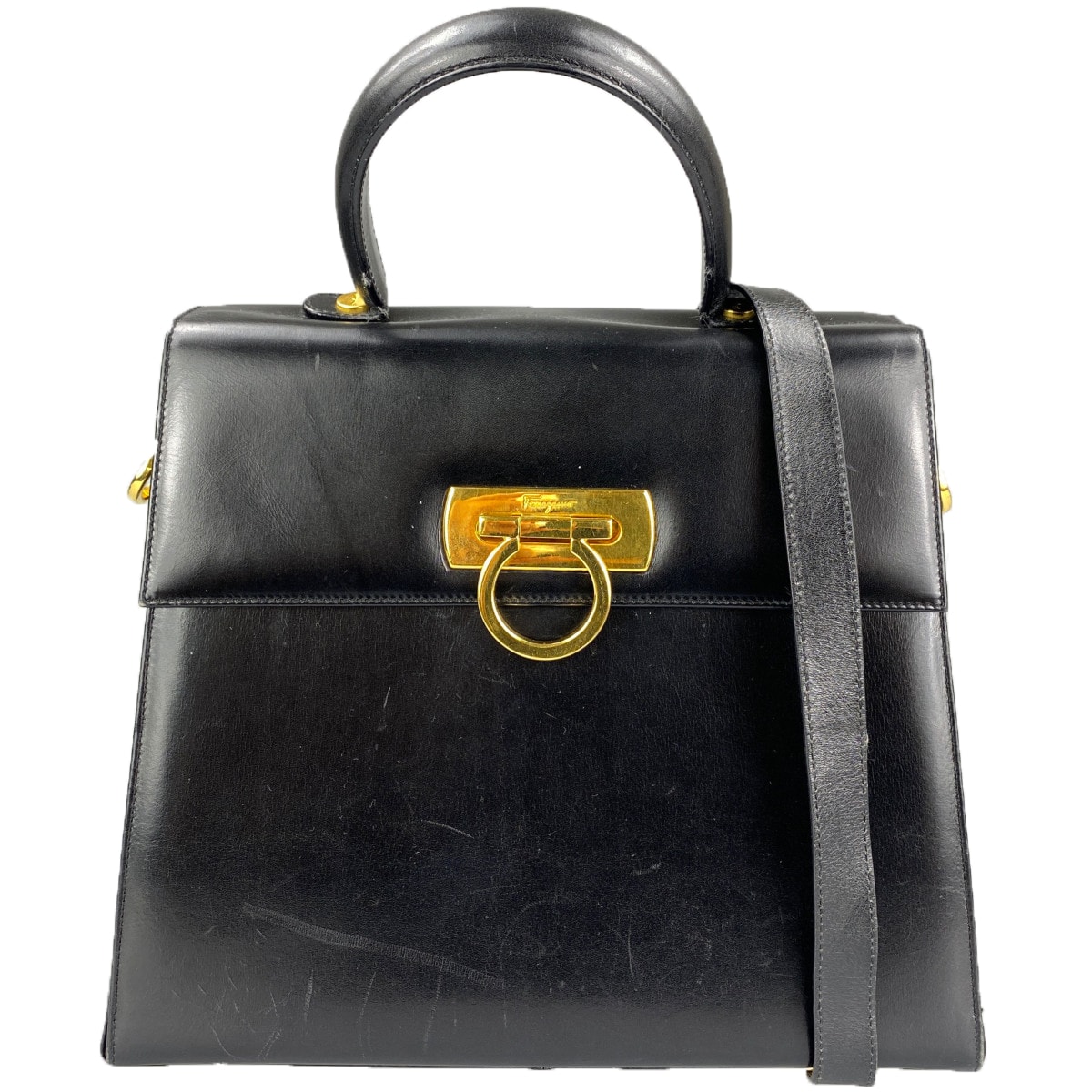 フェラガモ ガンチーニ 2WAY ハンドバッグ