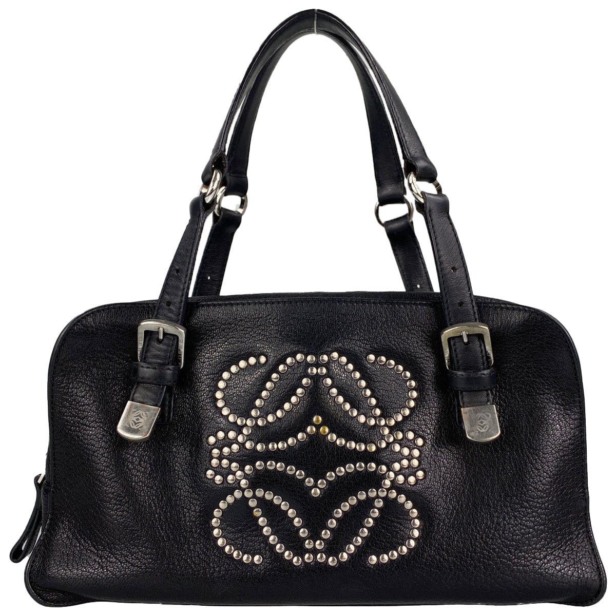 ロエベ アナグラム レザー ミニボストンバッグ