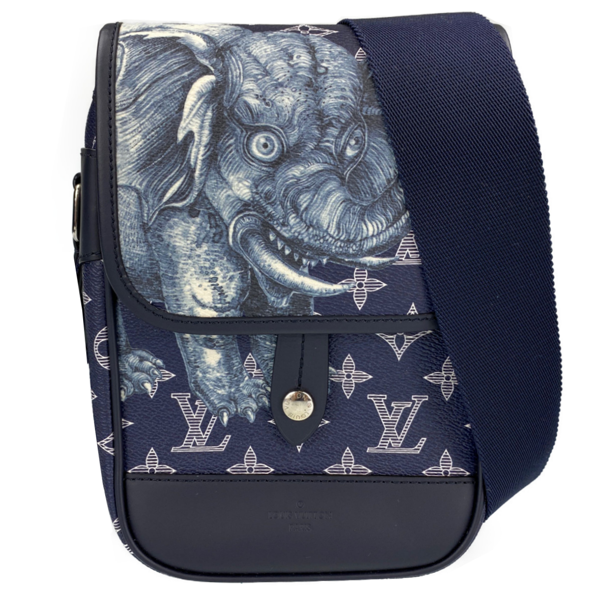 ルイ・ヴィトン モノグラム サバンナ メッセンジャーBB チャップマンブラザーズ ネイビー ショルダーバッグ