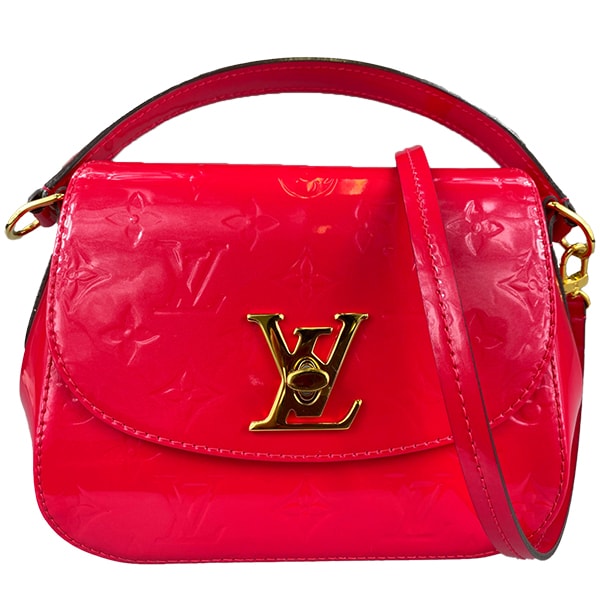 ルイ・ヴィトン モノグラム ヴェルニ パサデナ  ホットピンク 2WAY ショルダーバッグ