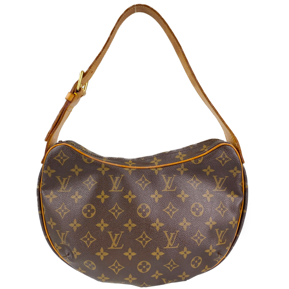 ルイ・ヴィトン モノグラム クロワッサンMM ブラウン ハンドバッグ