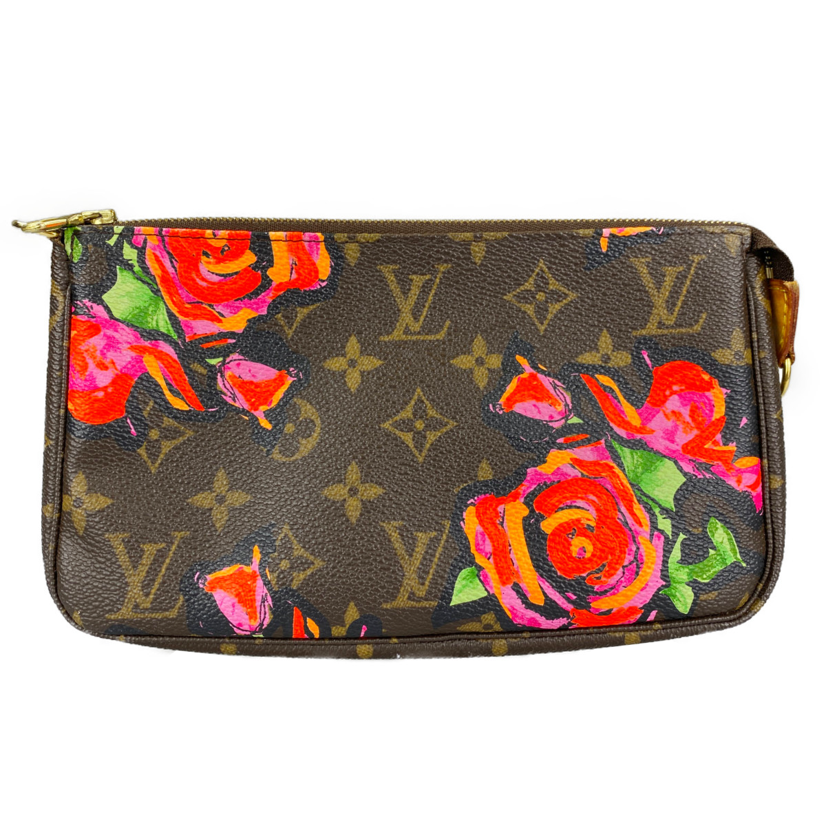 ルイ・ヴィトン モノグラム ローズ ポシェット アクセソワール ブラウン ポーチ
