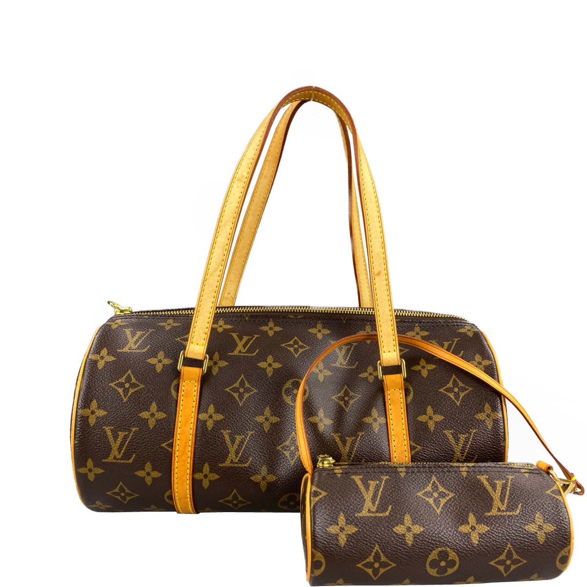 ルイ・ヴィトン モノグラム パピヨン26 ブラウン ハンドバッグ