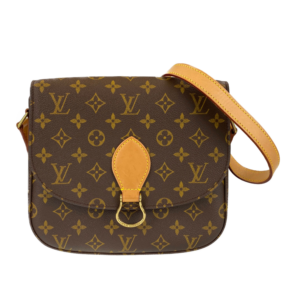 ルイ・ヴィトン モノグラム サンクルーGM ブラウン ショルダーバッグ