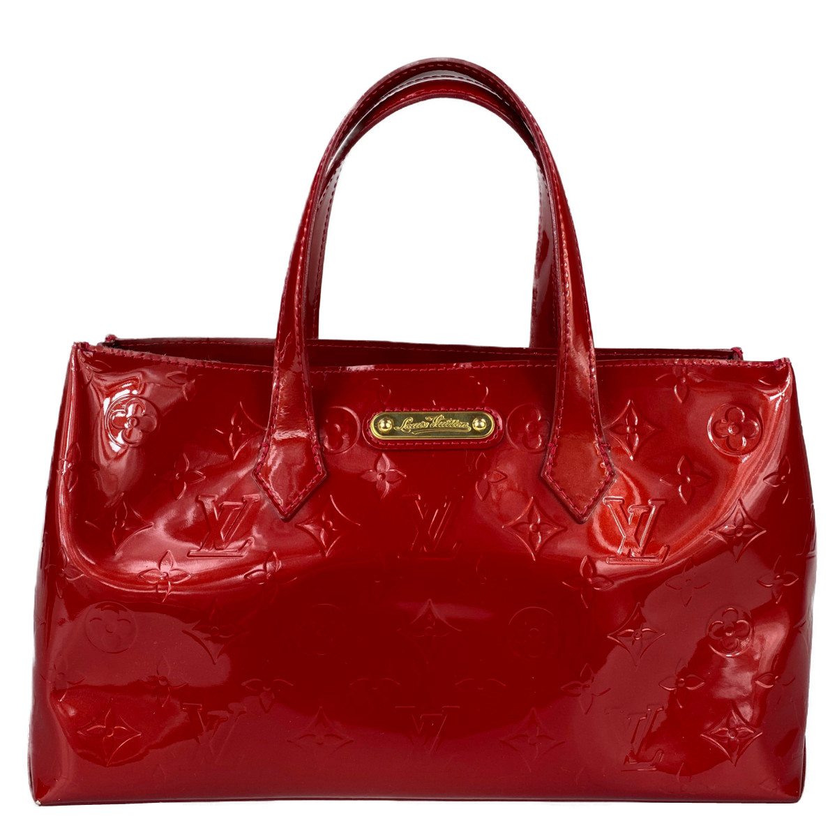 ルイ・ヴィトン モノグラム ヴェルニ ウィルシャーPM ポムダムール ハンドバッグ