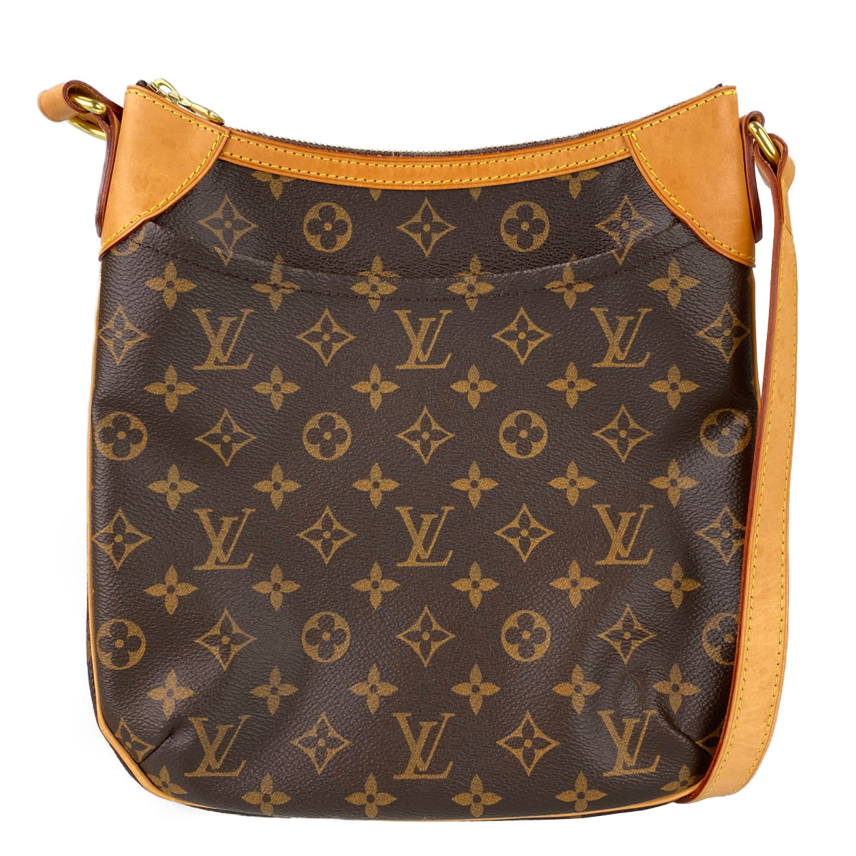 ルイ・ヴィトン モノグラム オデオンPM ブラウン ショルダーバッグ