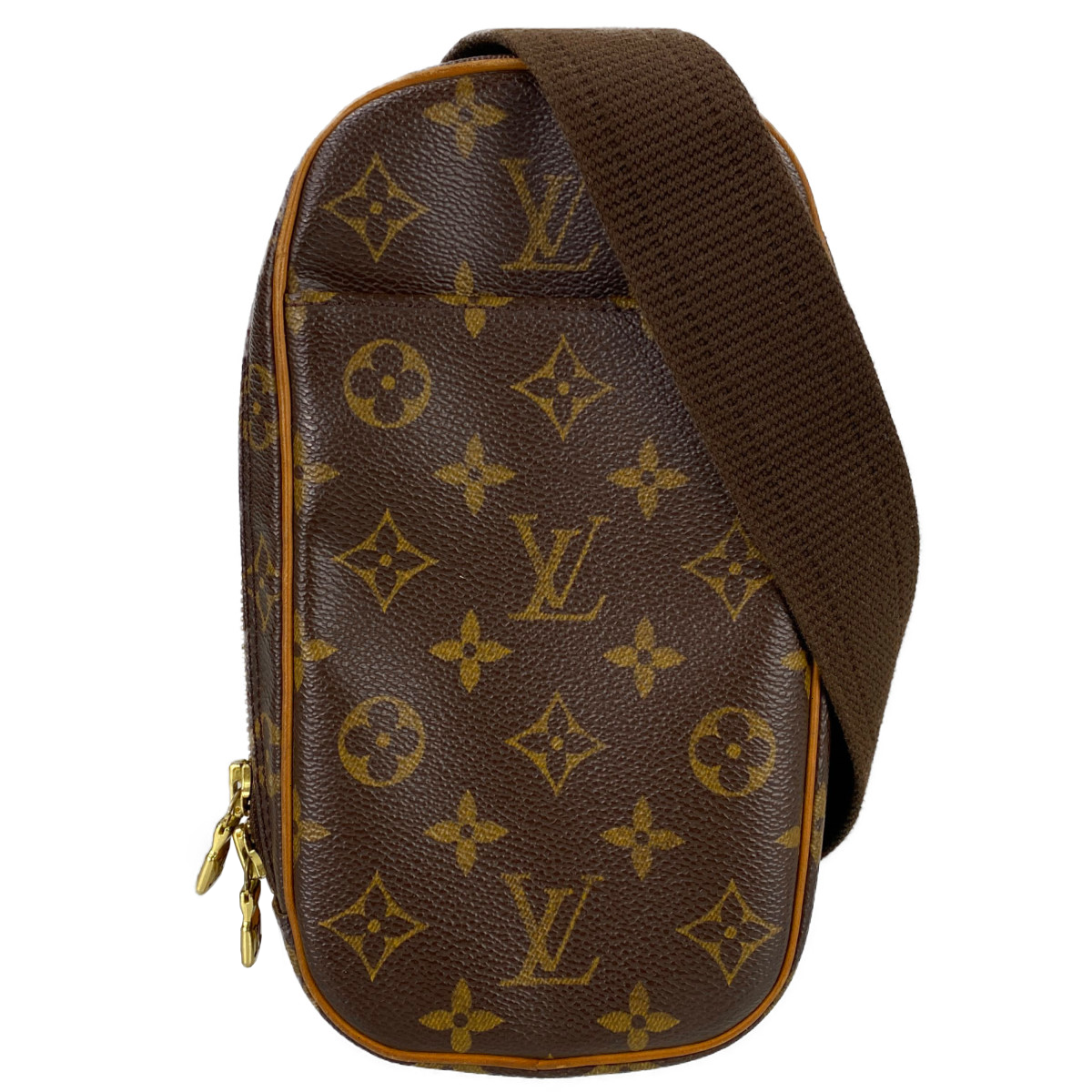 ルイ・ヴィトン モノグラム ポシェット ガンジュ ブラウン ボディバッグ