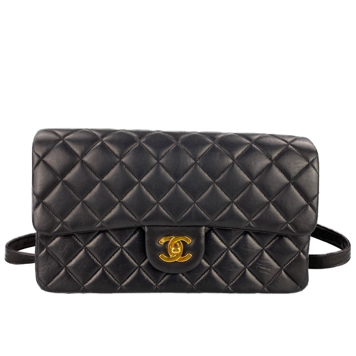 シャネル マトラッセ ラムスキン ブラック リュック