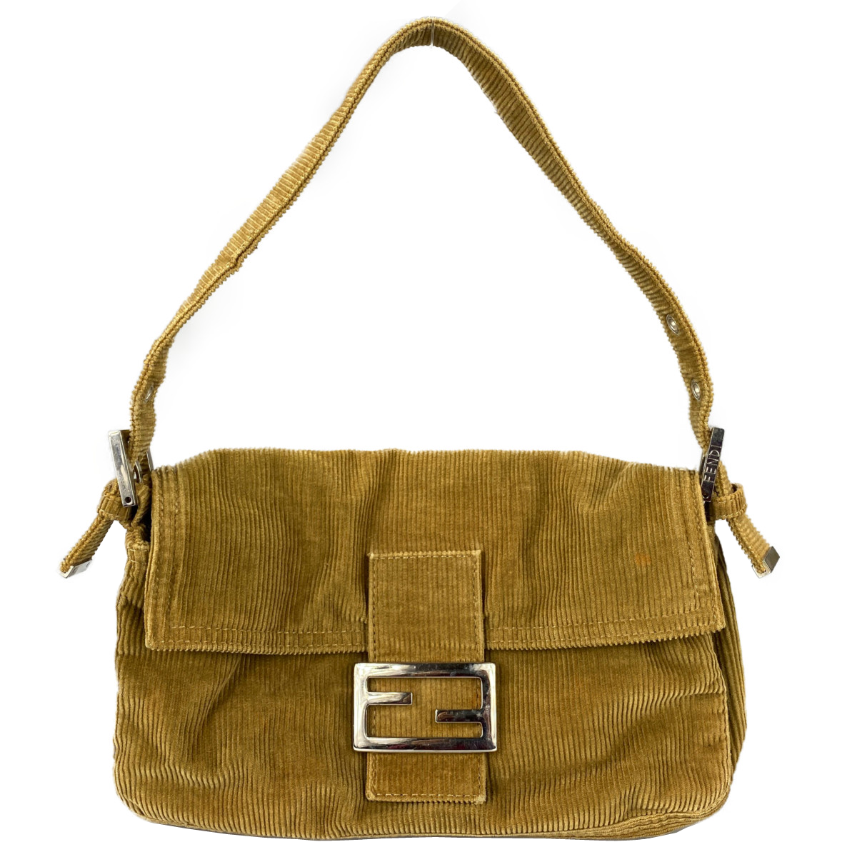 フェンディ マンマバゲット コーデュロイ ショルダーバッグ