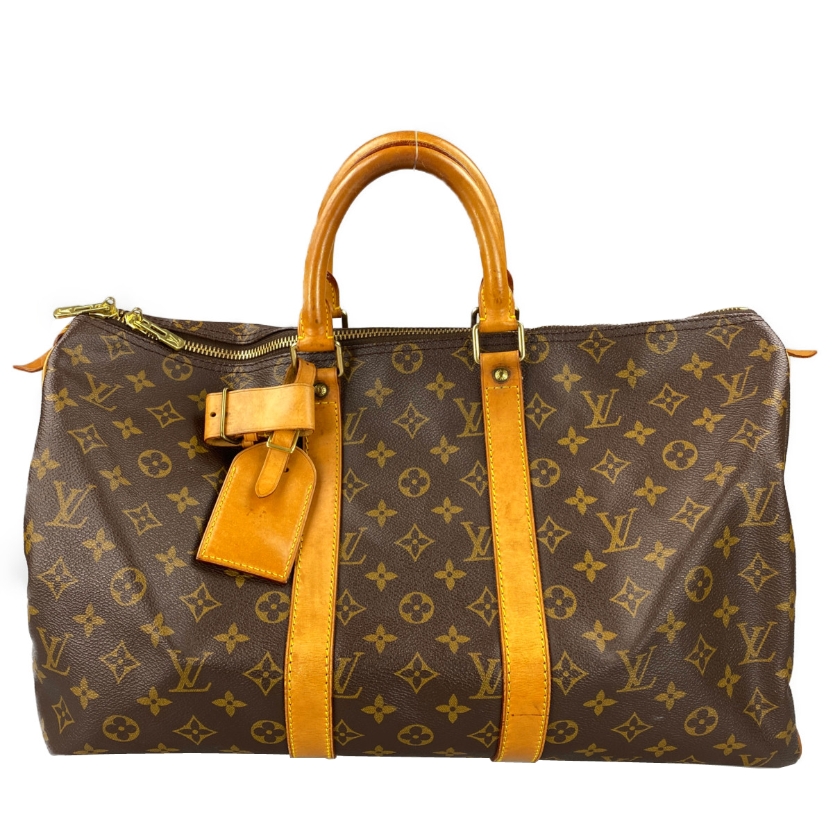 ルイ・ヴィトン モノグラム キーポル45 ブラウン ボストンバッグ