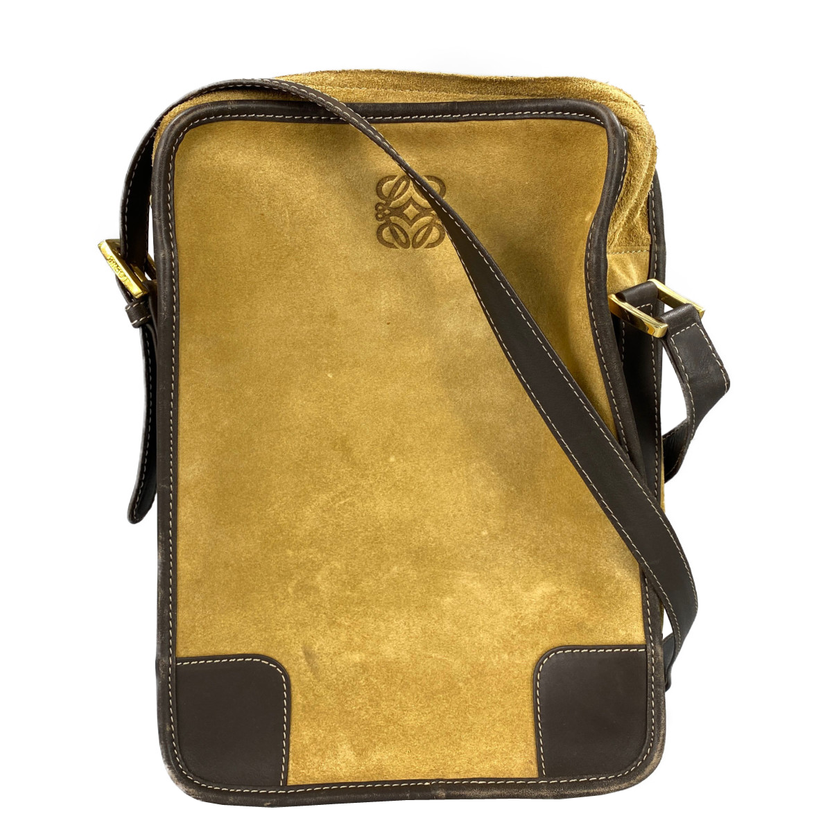 ロエベ アナグラム スエード ショルダーバッグ