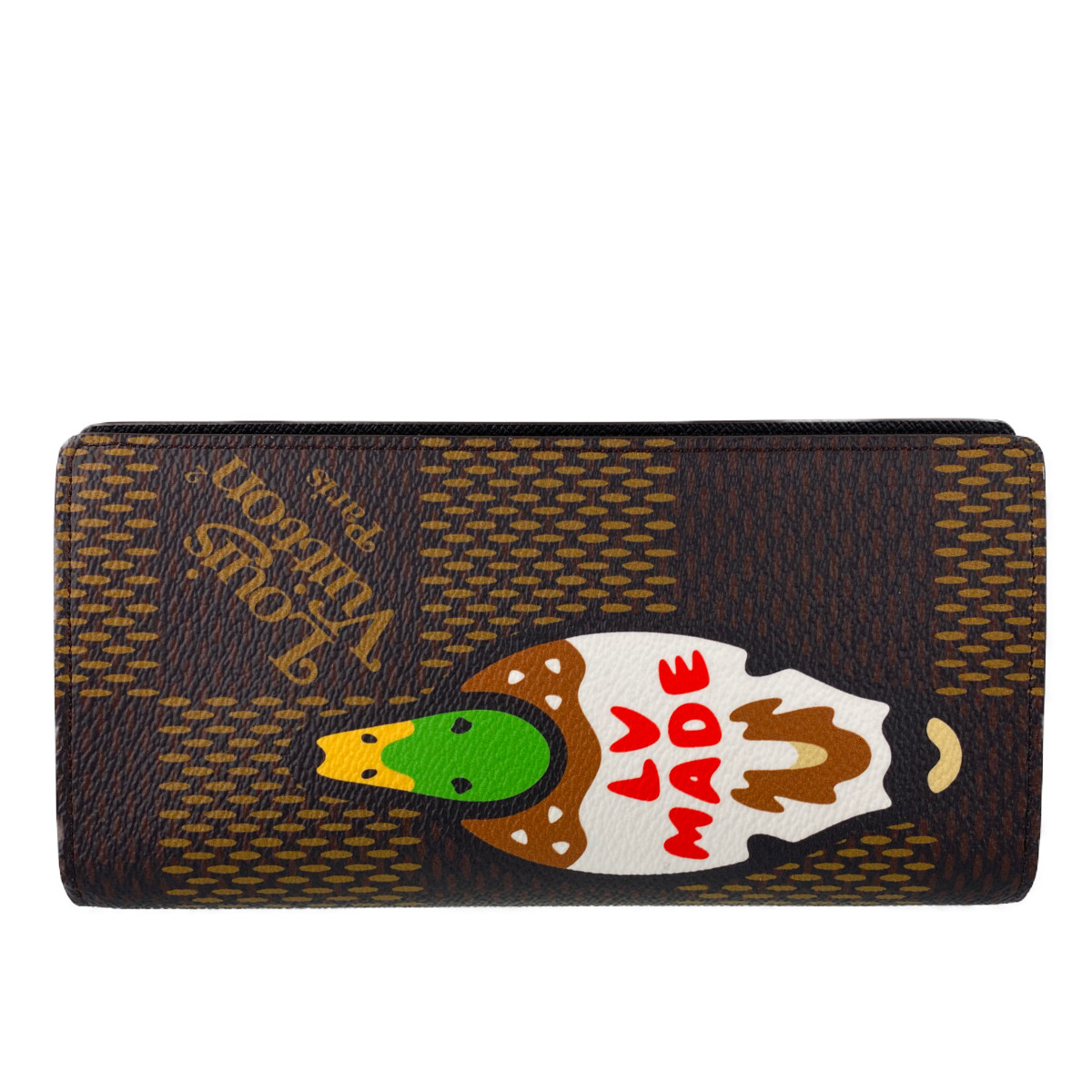 ルイ・ヴィトン ダミエ エベヌ ジャイアント ポルトフォイユ ブラザ NIGO コラボ 財布