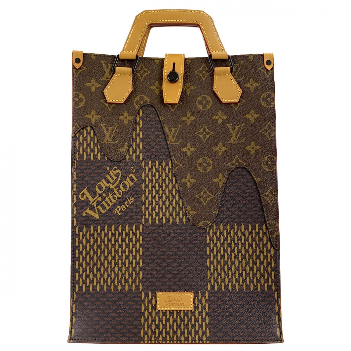 ルイ・ヴィトン ダミエ エベヌ ジャイアント ミニトート NIGO コラボ  ブラウン 2WAY トートバッグ
