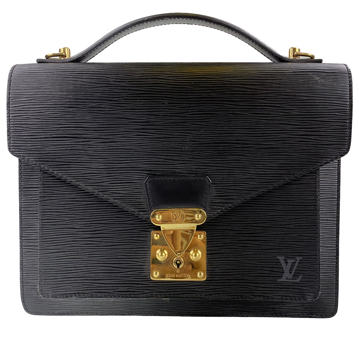 ルイ・ヴィトン エピ モンソー ノワール 2WAY ハンドバッグ