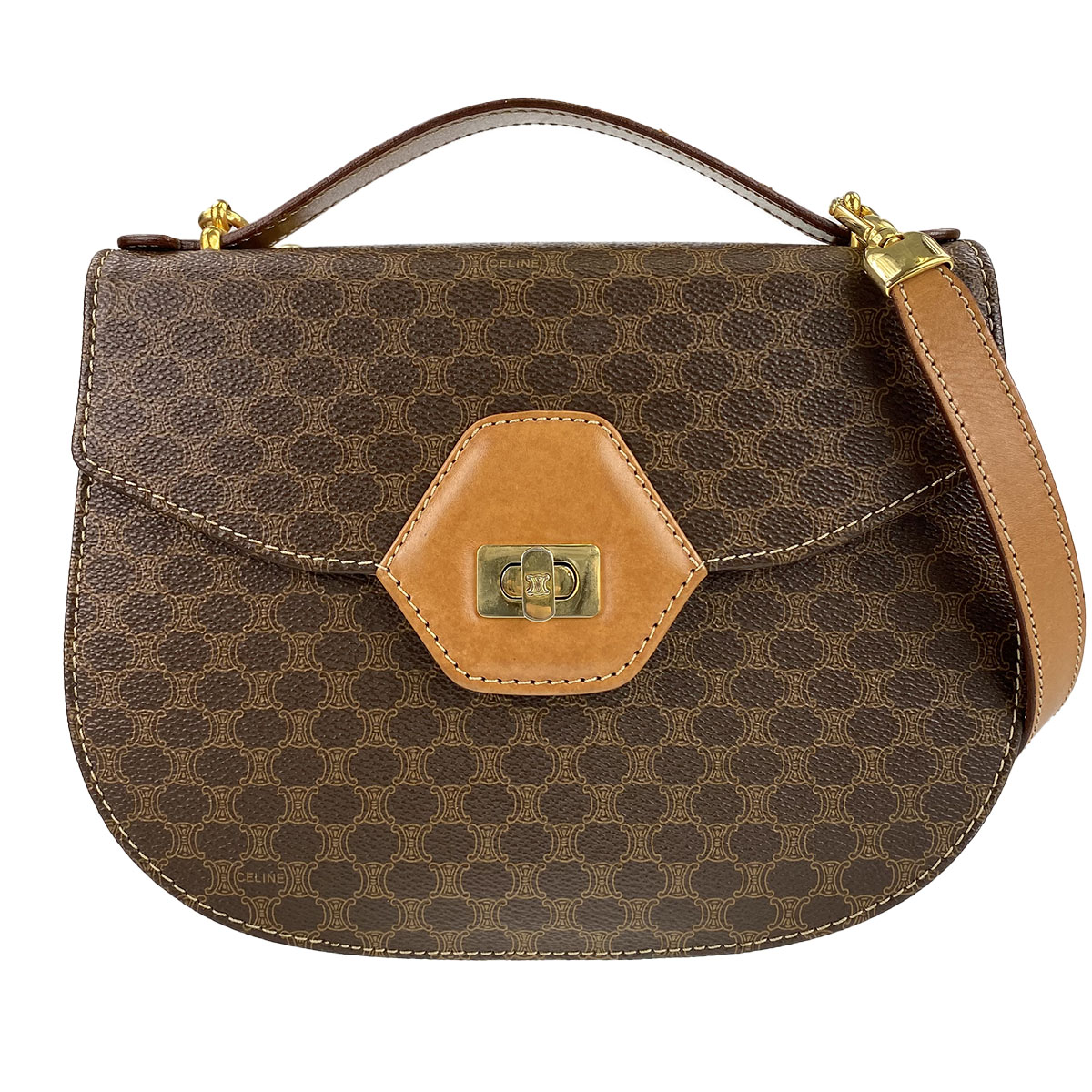 セリーヌ マカダム 2WAY ハンドバッグ