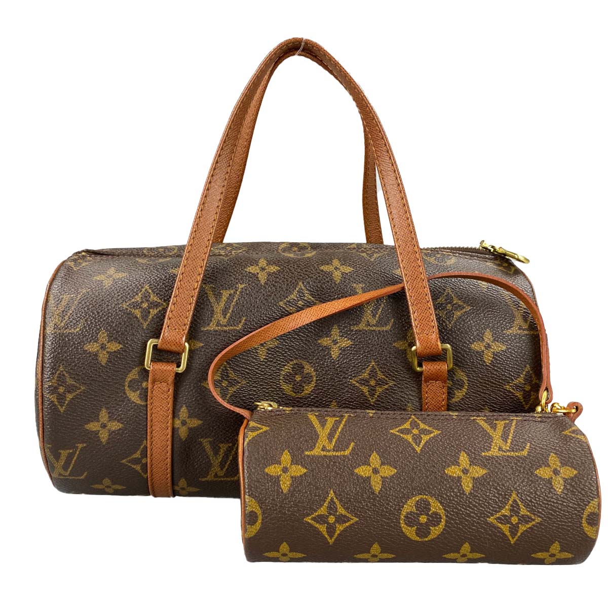 ルイ・ヴィトン モノグラム パピヨン26 ブラウン ハンドバッグ