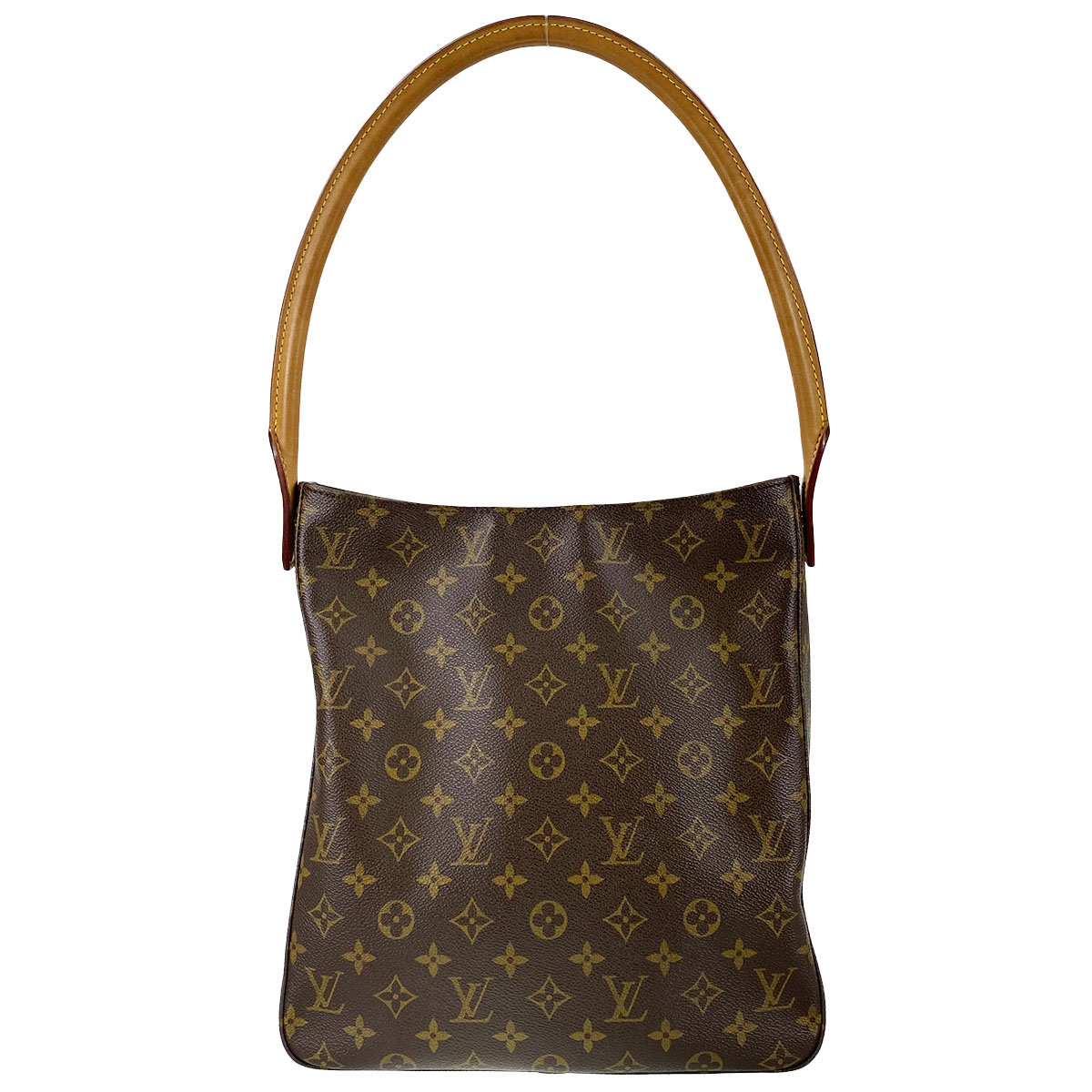 ルイ・ヴィトン モノグラム ルーピングGM ブラウン ショルダーバッグ