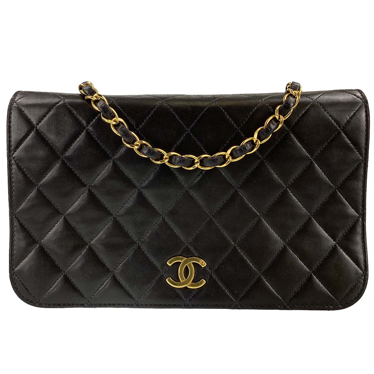 シャネル マトラッセ ラムスキン ブラック ショルダーバッグ