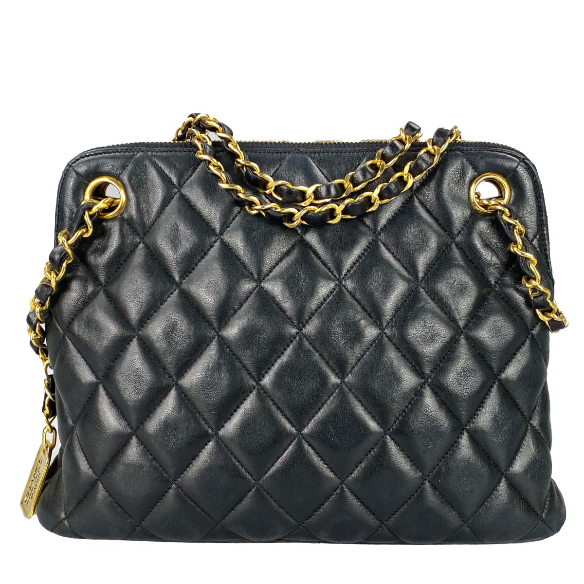 シャネル マトラッセ ラムスキン ブラック ショルダーバッグ