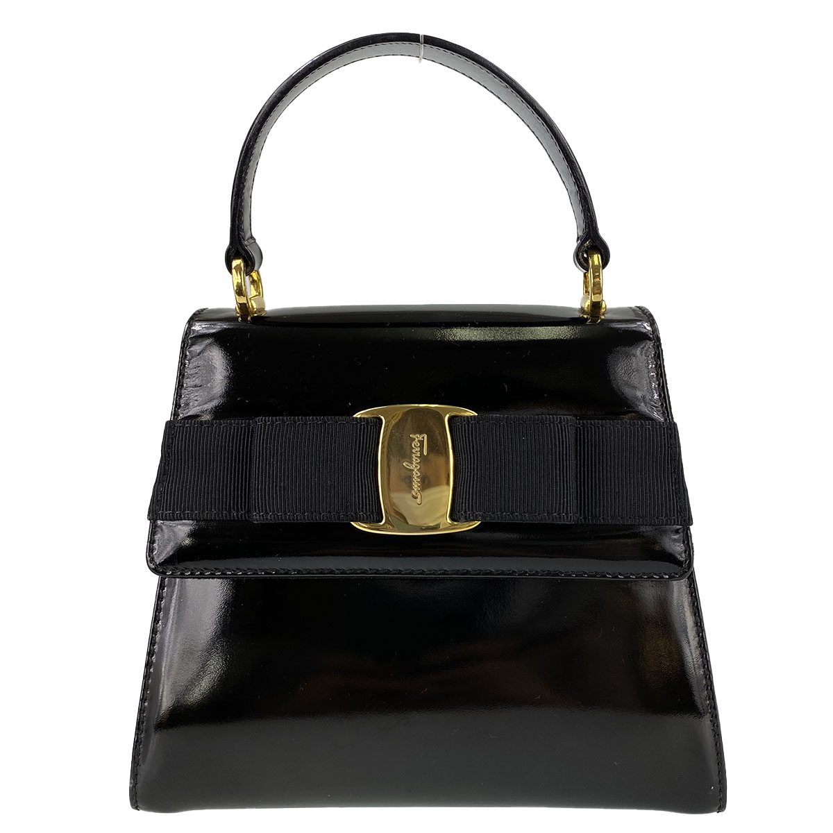 フェラガモ ヴァラ リボン ハンドバッグ