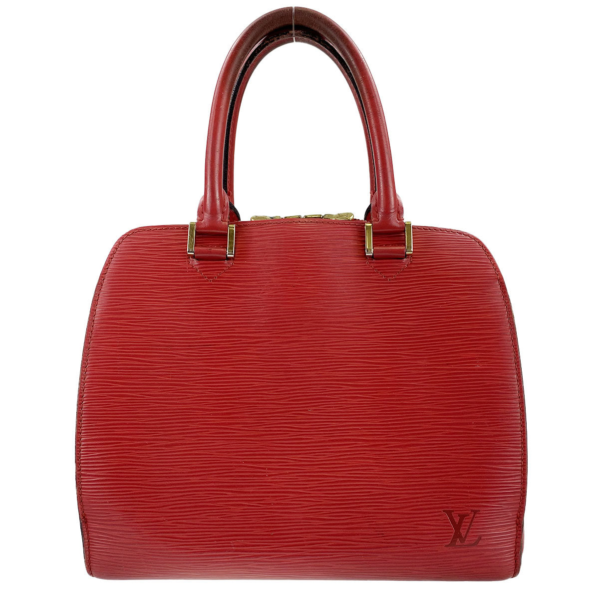 ルイ・ヴィトン エピ ポンヌフ カスティリアンレッド ハンドバッグ