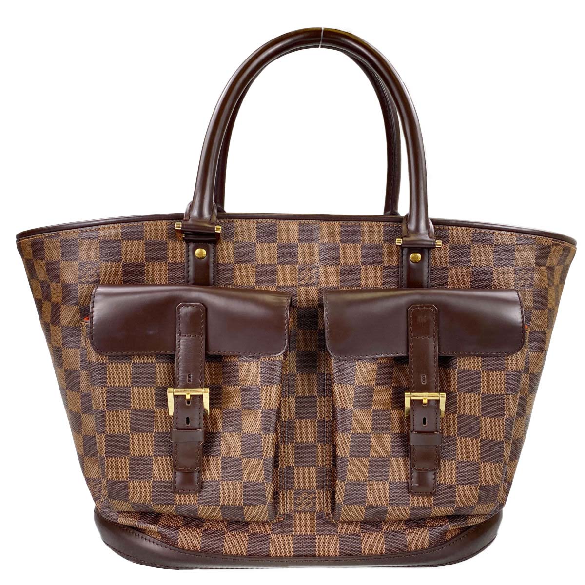 ルイ・ヴィトン ダミエ エベヌ マノスクGM ブラウン トートバッグ