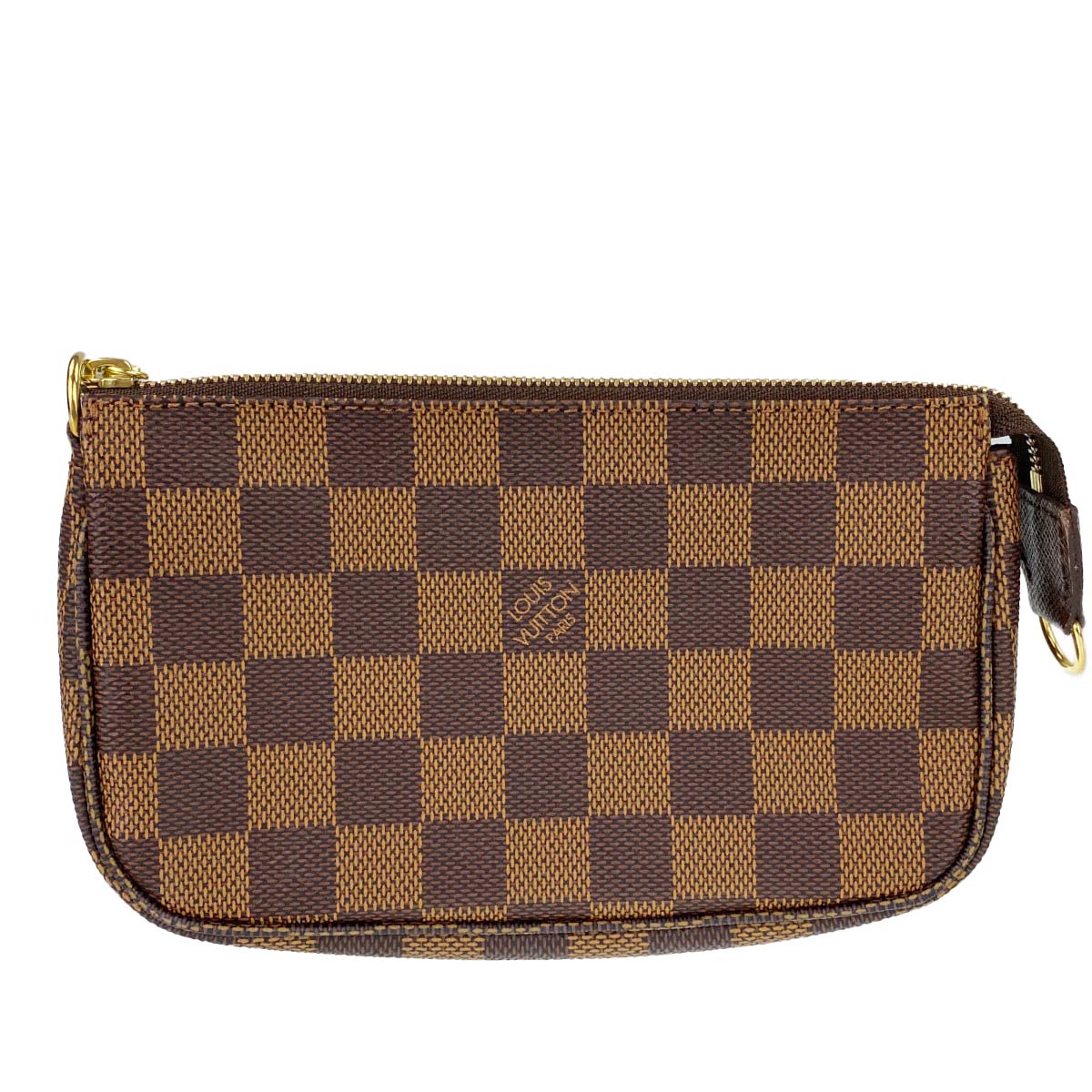 ルイ・ヴィトン ダミエ エベヌ ミニ ポシェット アクセソワール ブラウン ポーチ