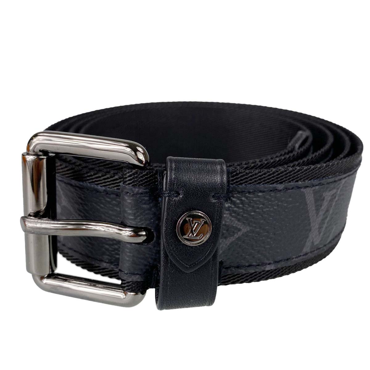 ルイ・ヴィトン モノグラム エクリプス サンチュール ヴォヤジャー ブラック ベルト