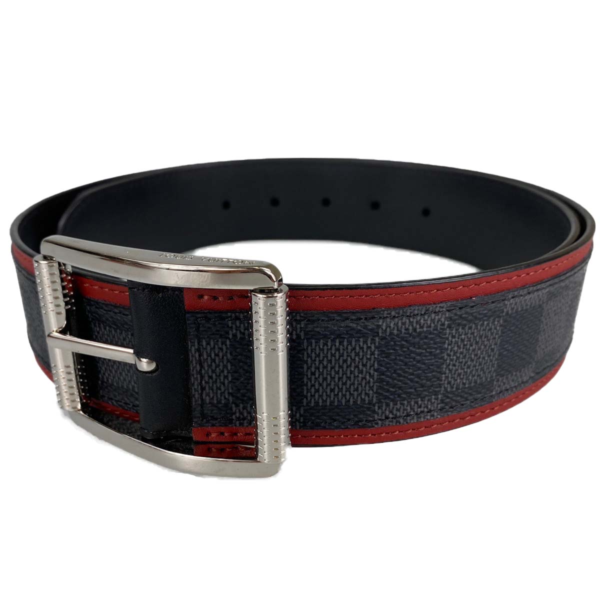 ルイ・ヴィトン ダミエ グラフィット サンチュール リヴェルソ ブラック リバーシブルベルト