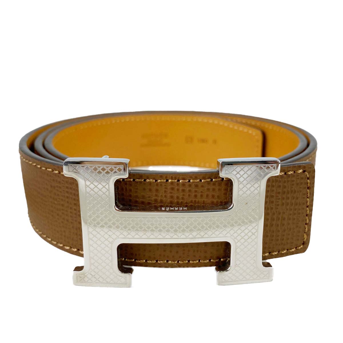 エルメス コンスタンス レザー シルバー金具 ゴールド ベルト