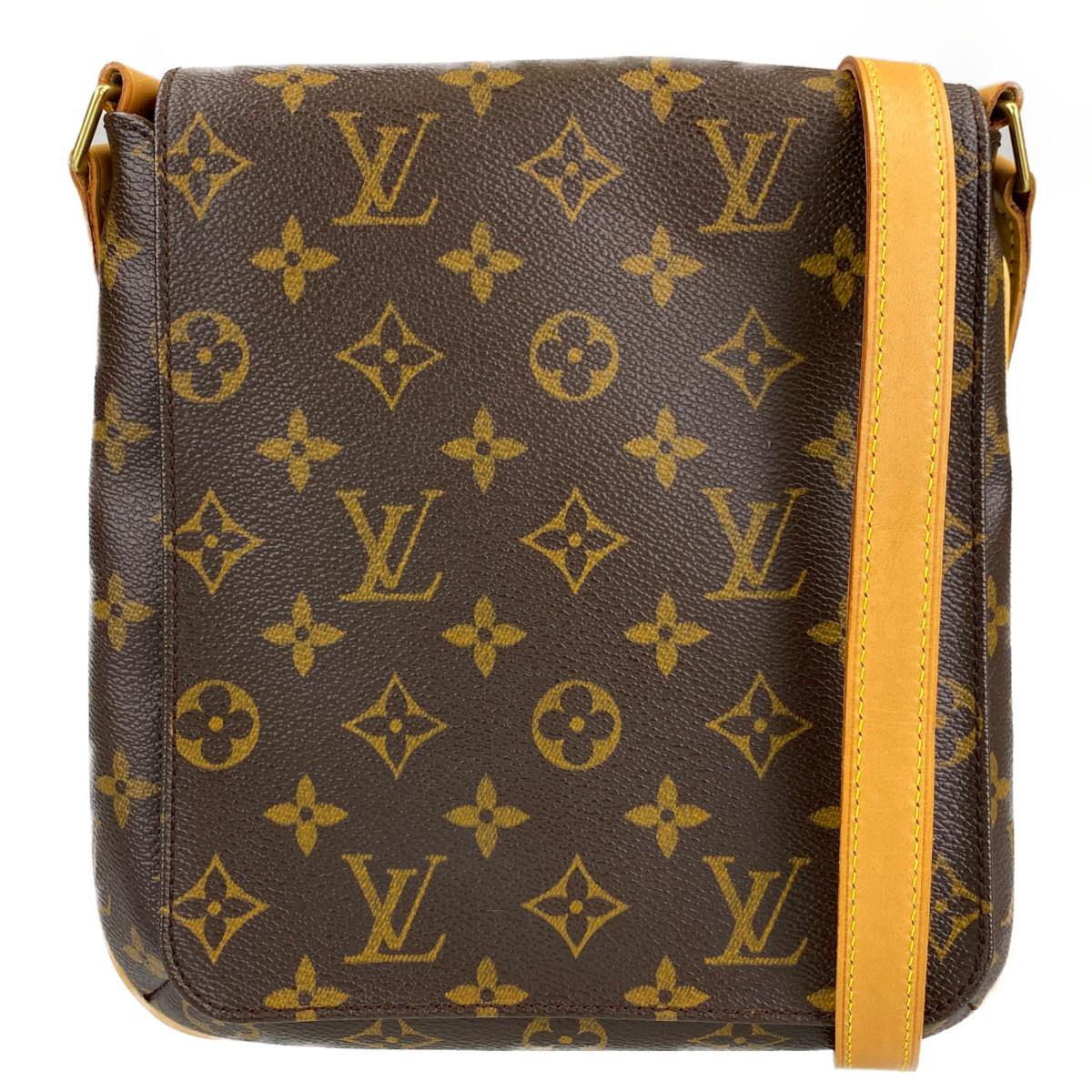 ルイ・ヴィトン モノグラム ミュゼット サルサ ロング ブラウン ショルダーバッグ
