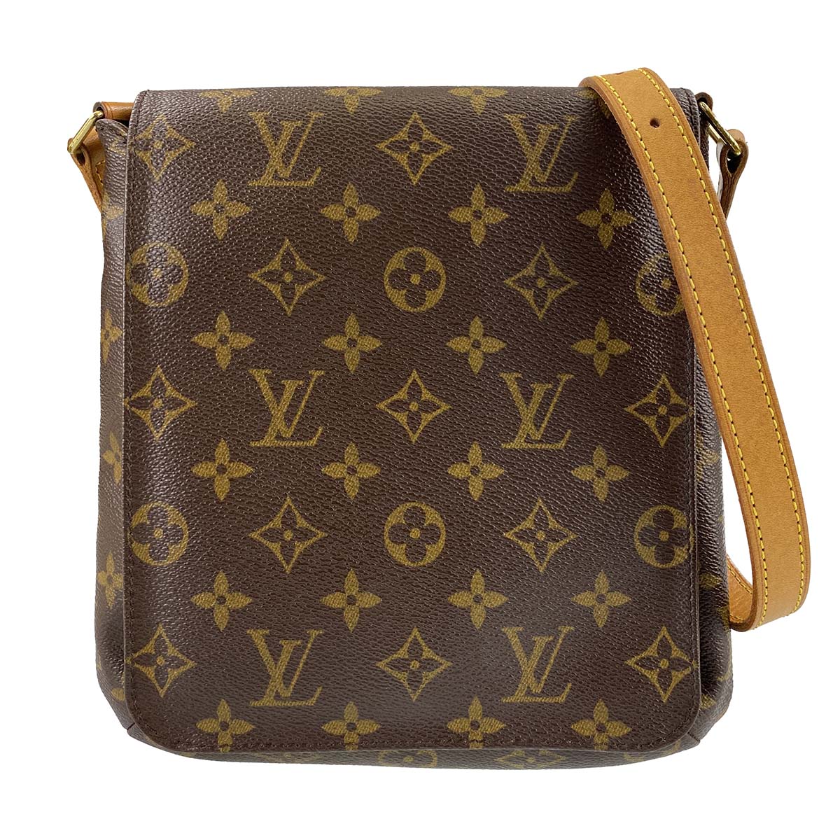 ルイ・ヴィトン モノグラム ミュゼット サルサ ロング ブラウン ショルダーバッグ