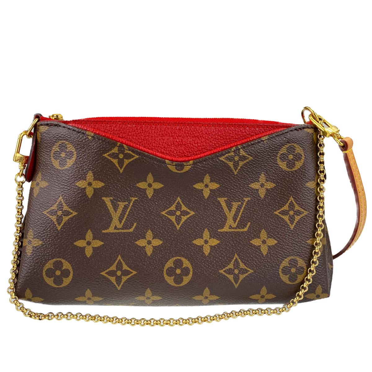 ルイ・ヴィトン モノグラム パラスクラッチ ブラウン ショルダーバッグ