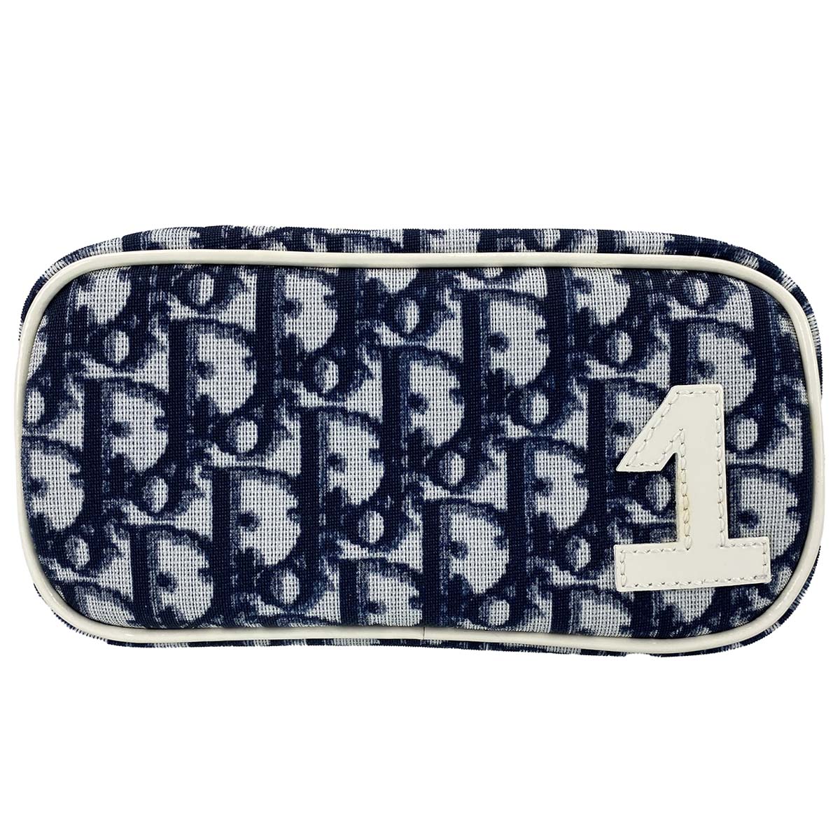 ディオール トロッター PVC レザー ネイビー ポーチ