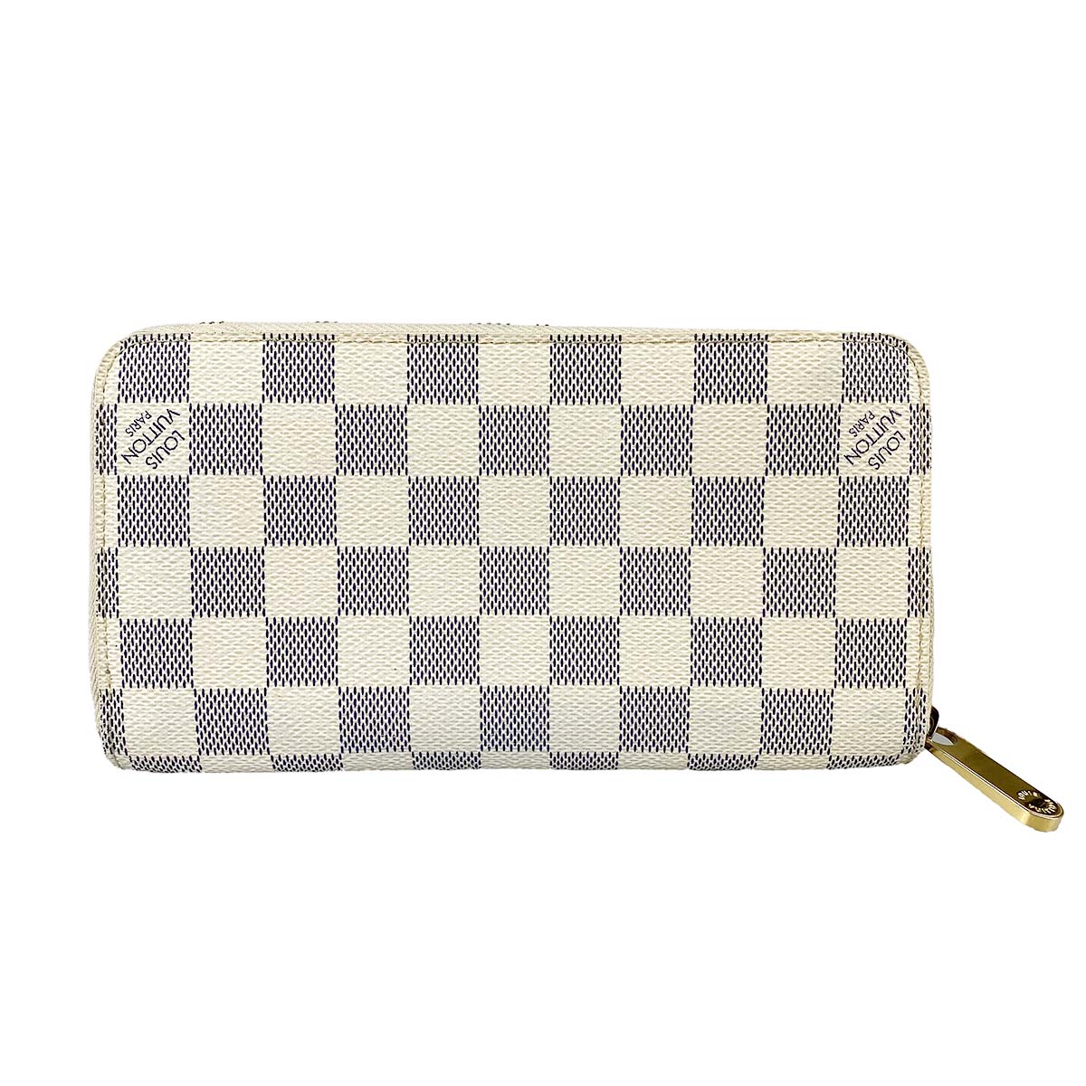 ルイ・ヴィトン ダミエ アズール ジッピー ウォレット ホワイト 長財布