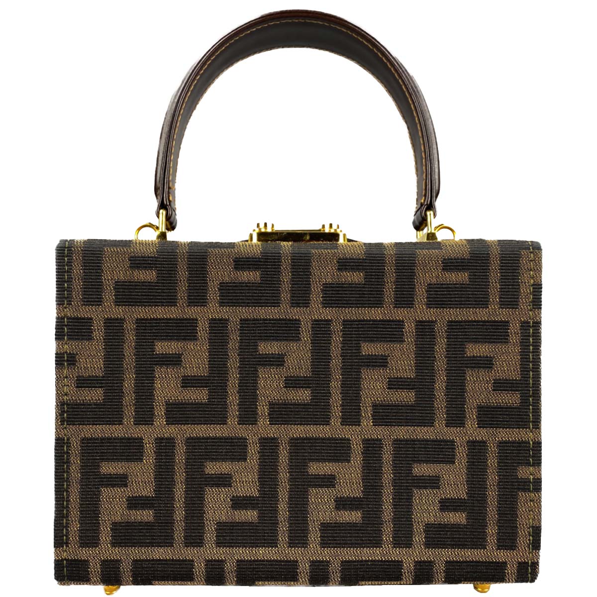 フェンディ ズッカ バニティ ハンドバッグ