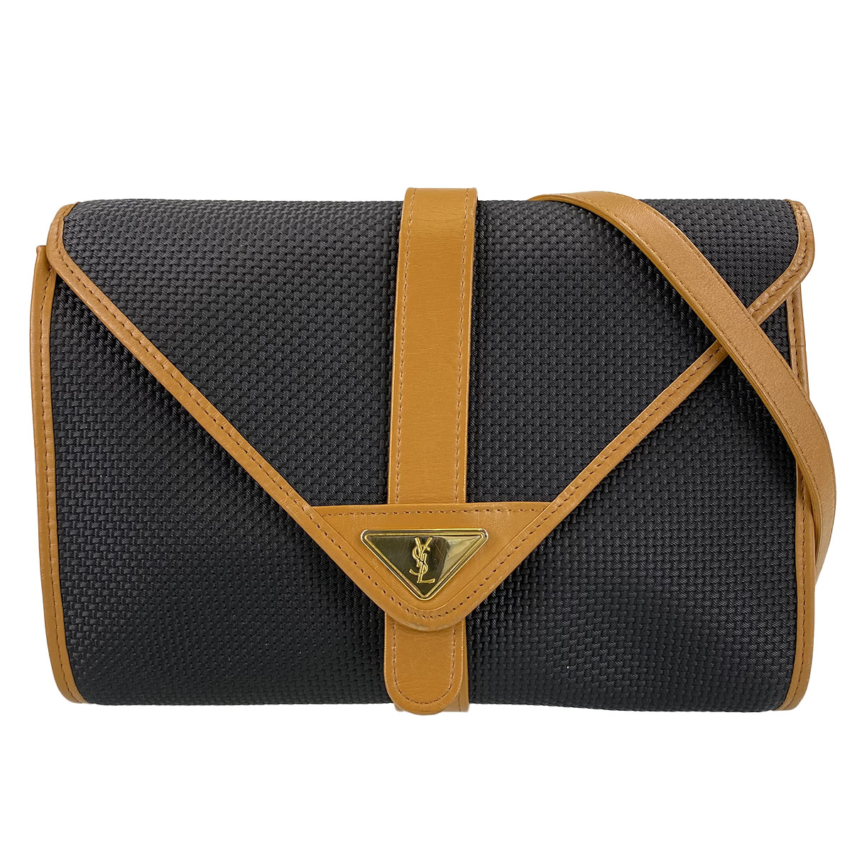 サンローラン PVC レザー ショルダーバッグ