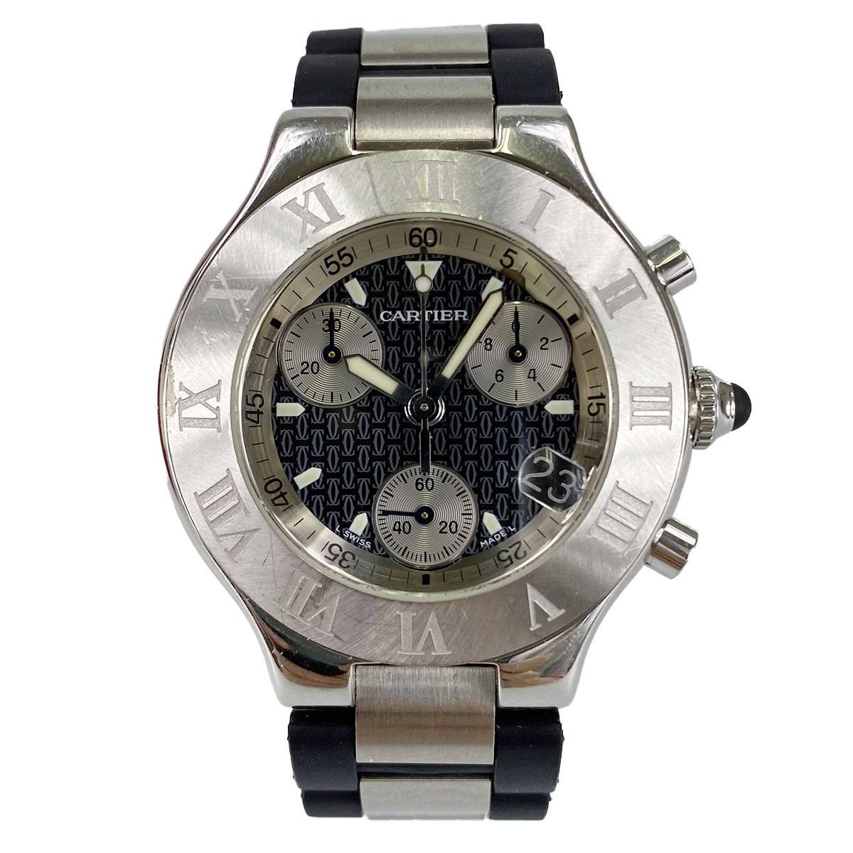 カルティエ マスト21 クロノスカフ 腕時計