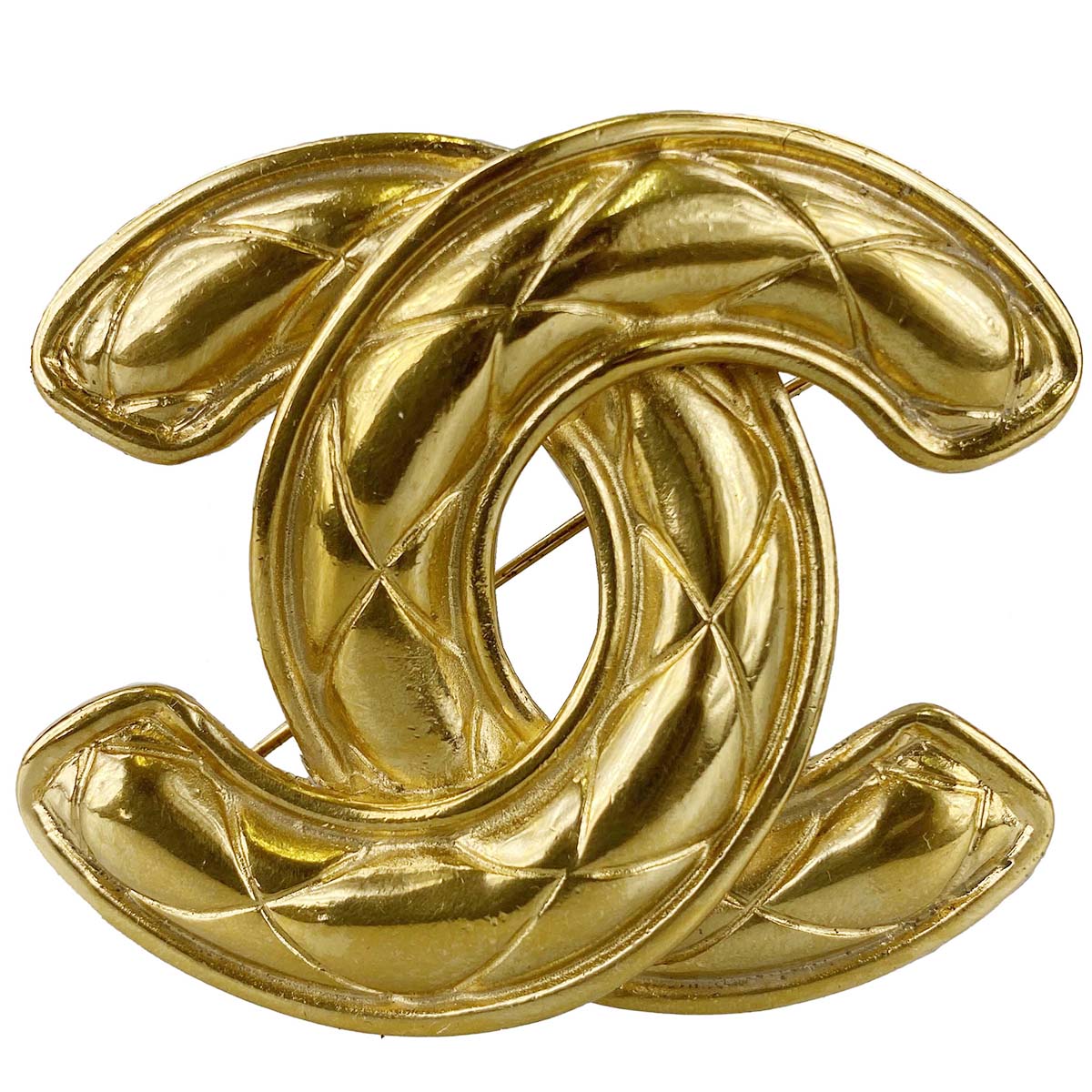 シャネル ゴールドメッキ CCロゴ ゴールド ブローチ