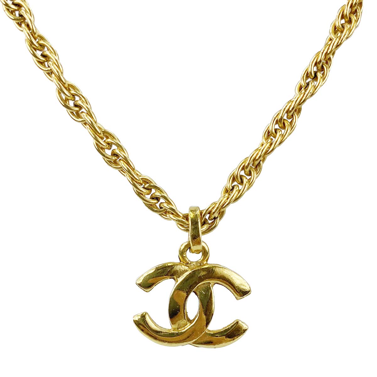 シャネル ゴールドメッキ CCロゴ ゴールド ネックレス