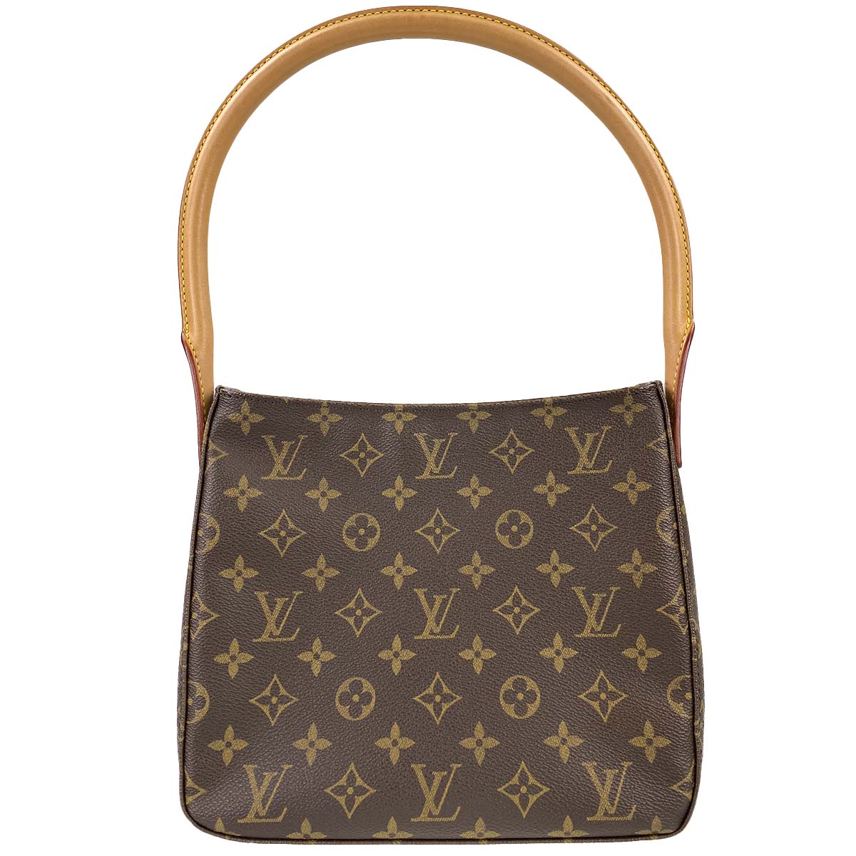 ルイ・ヴィトン モノグラム ルーピングMM ブラウン ショルダーバッグ