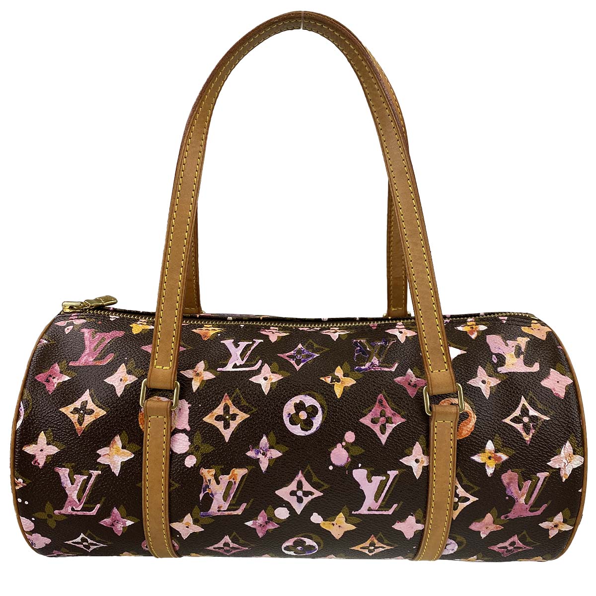 ルイ・ヴィトン モノグラム パピヨン30 ウォーターカラー マロン ショルダーバッグ