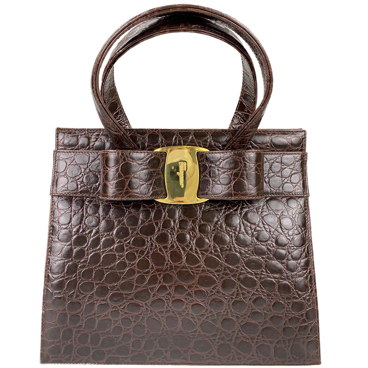 フェラガモ ヴァラ リボン ハンドバッグ